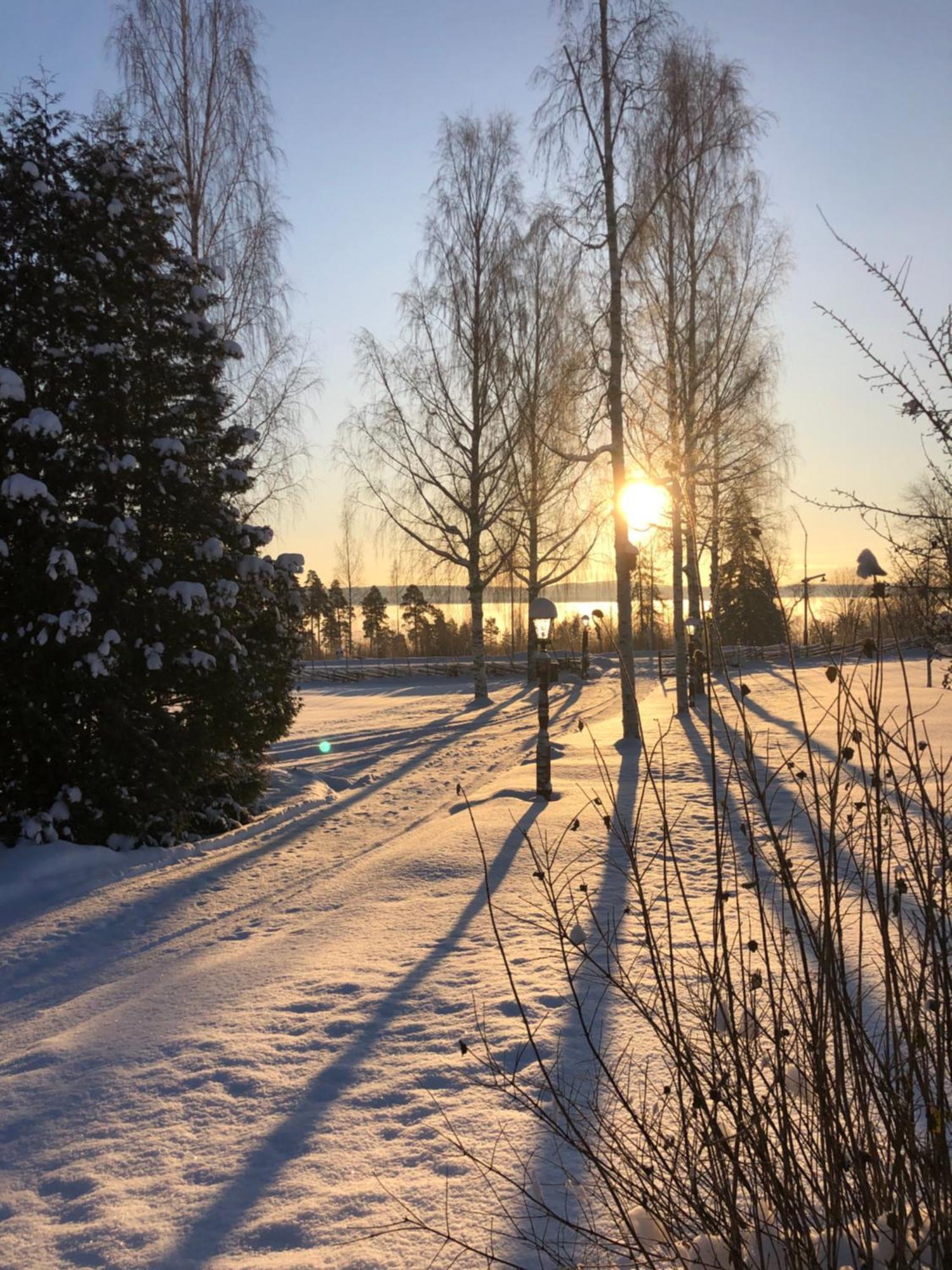 Mysigt Boende I Raettvik Med Utsikt Oever Siljan Kültér fotó