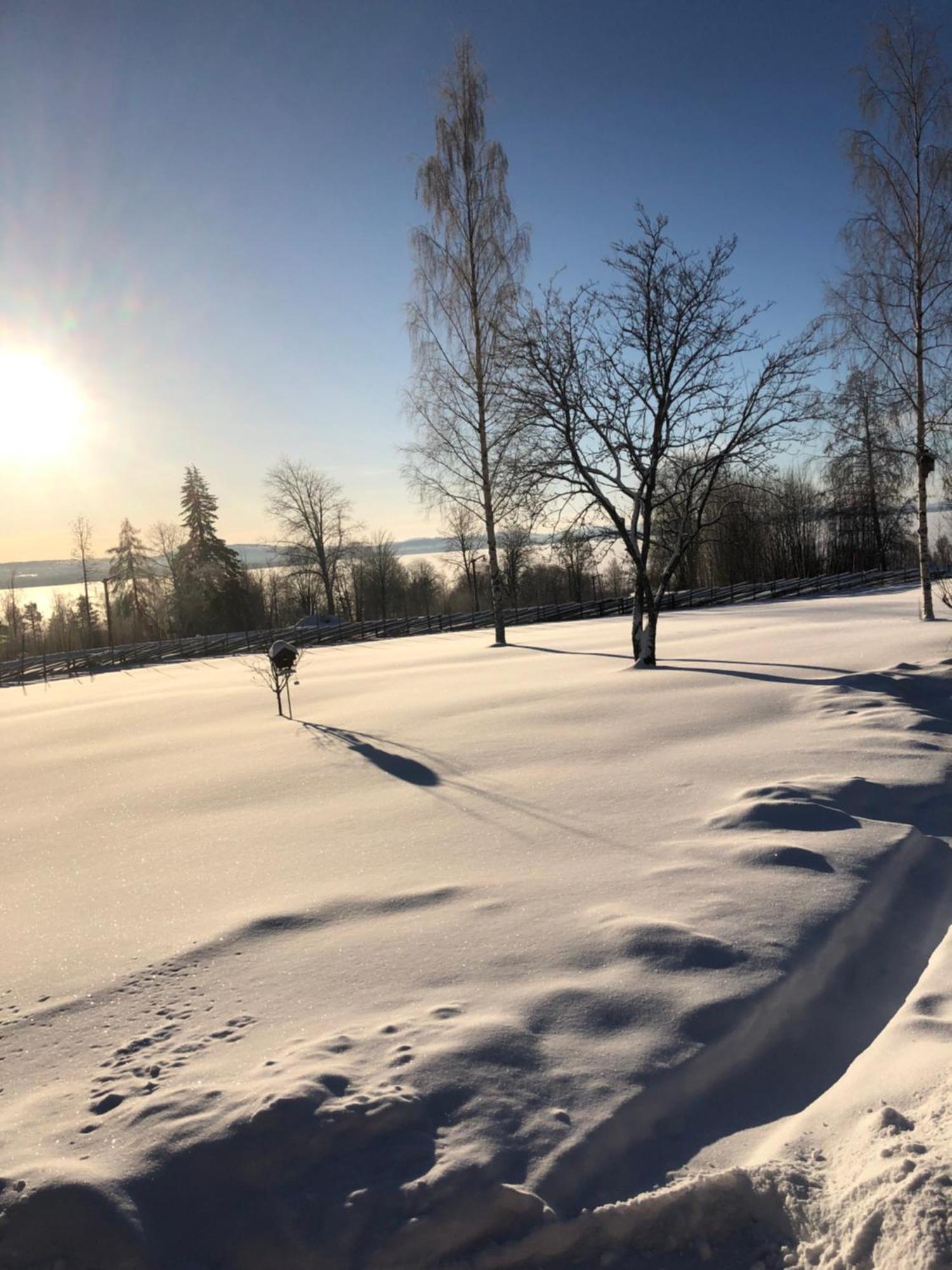 Mysigt Boende I Raettvik Med Utsikt Oever Siljan Kültér fotó